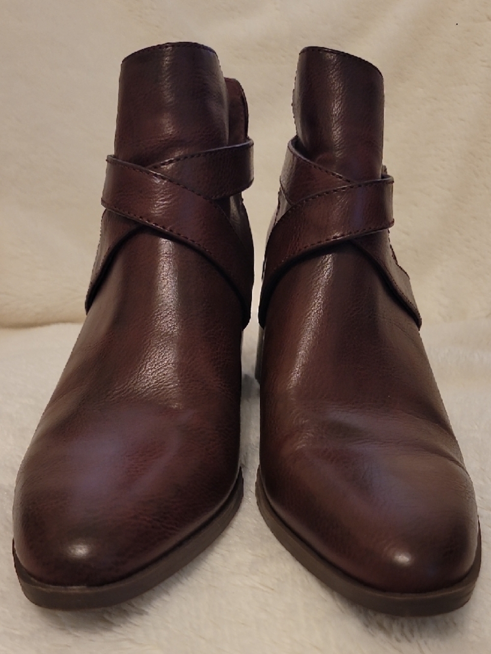 FRYE AND CO.  Pointed Ankle Booties with Buckle Strap - Picture 4 of 8